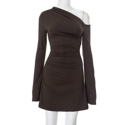 Leopard Print Backless Slim Fit Sheath Dress