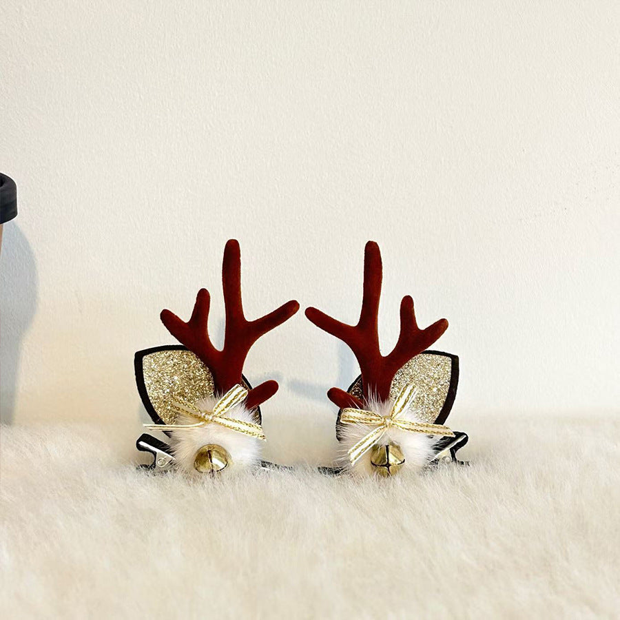 Cute Antler Ears Headband Christmas Hair Accessory
