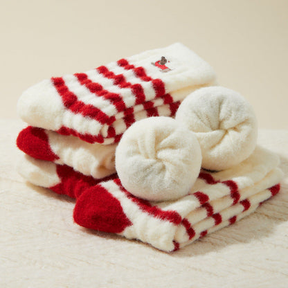 Plush Thermal Warm Floor Crew Christmas Socks