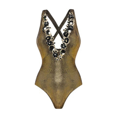 Coastal Chic Swimsuit  - Gold