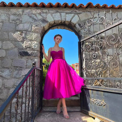 Plus Size Strap Solid Color Dress Midi Dress