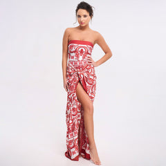 Seaside Rouge Swimsuit Set - Red