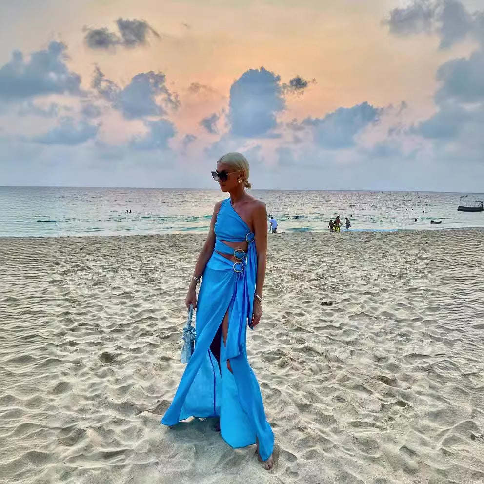 Strap Irregular Asymmetric Sleeveless