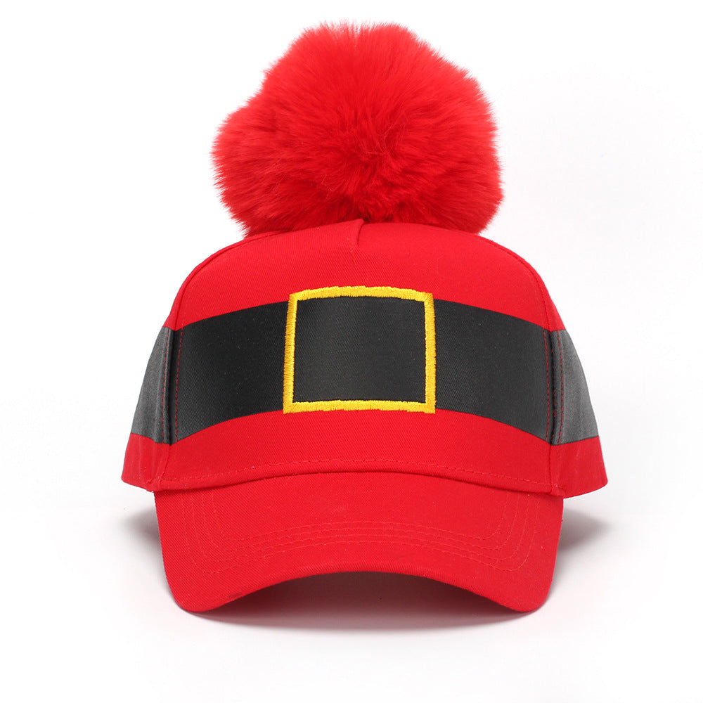 Pom Pom Baseball Christmas Hat