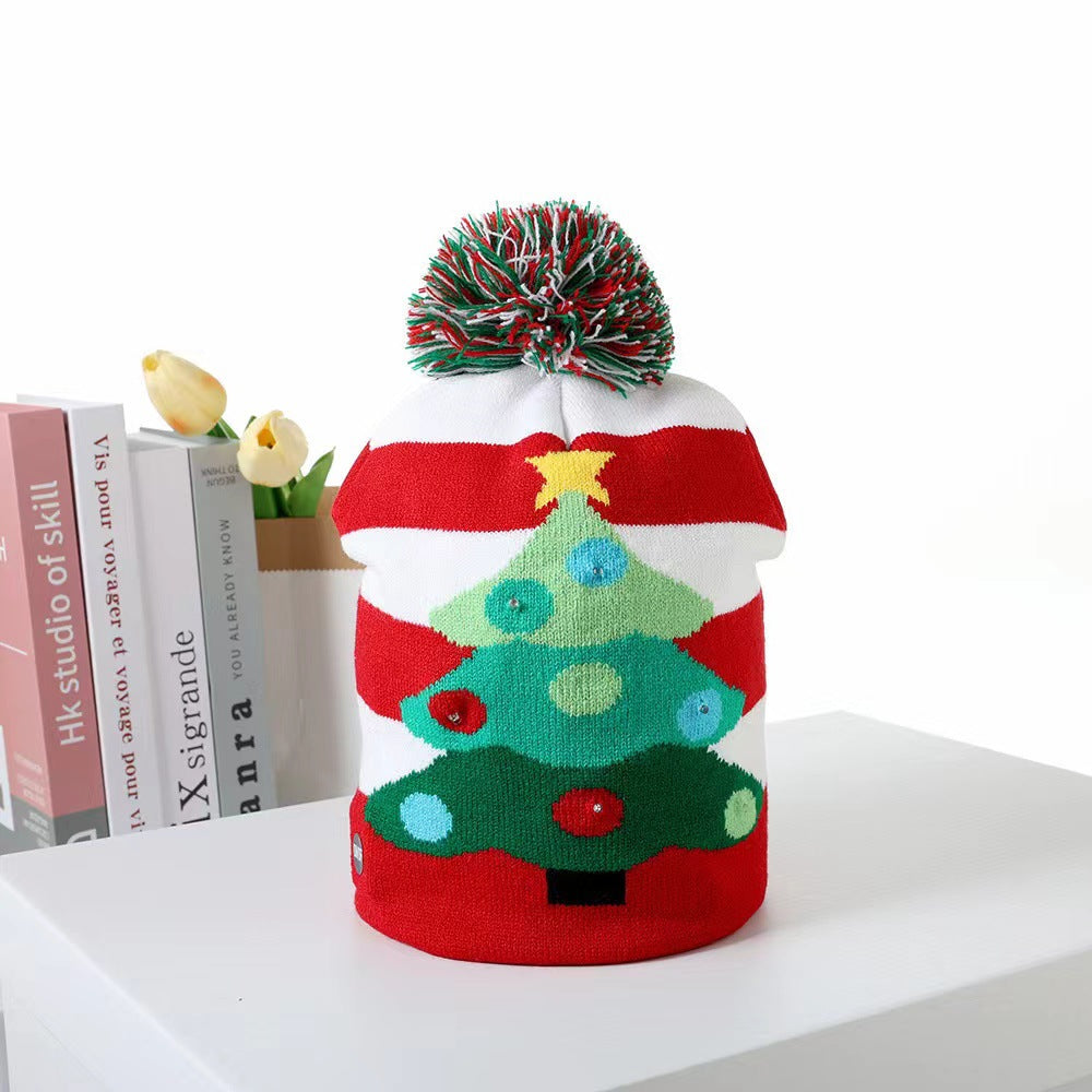 LED Light Up Knit Christmas Hat