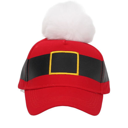 Pom Pom Baseball Christmas Hat