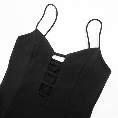 Monroe Slit Dress - Black