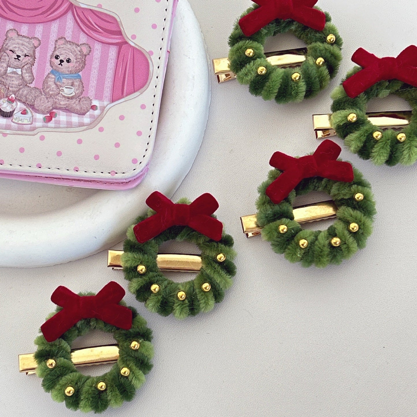 Whimsical Ribbon Bow Festive Hair Accessory