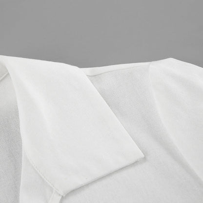 Siren Tie-Up Top - White