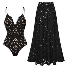 Vyxen Swimsuit Set - Black
