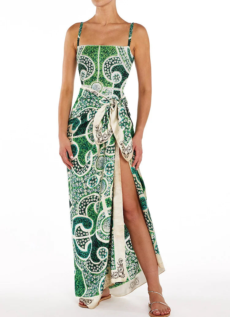 Seafoam Swimsuit Set - Green