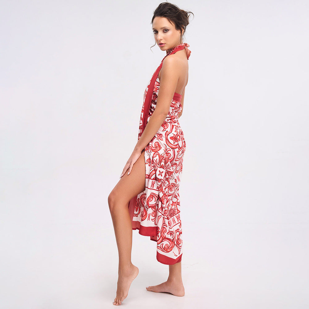 Seaside Rouge Swimsuit Set - Red