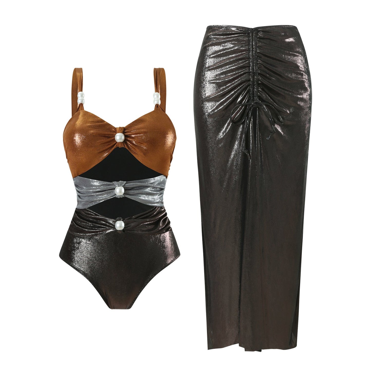 Serene Swimsuit Set - Black