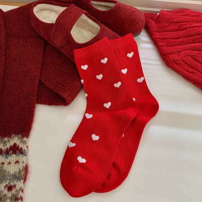 Bow Slouchy Mid-Calf Cute   Christmas Socks