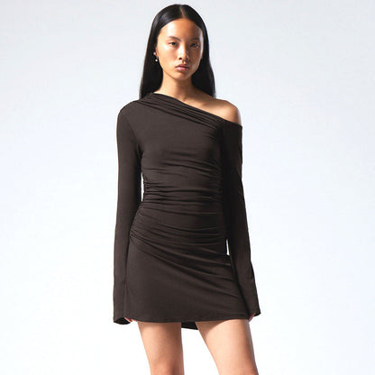 Leopard Print Backless Slim Fit Sheath Dress