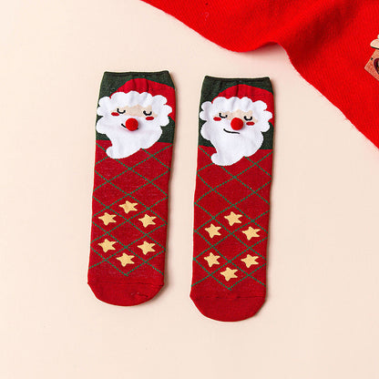 Mid Calf Casual Christmas Socks