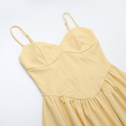 Sampson Midi Dress - Yellow