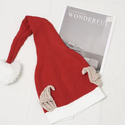 Classic Red Knit Christmas Hat