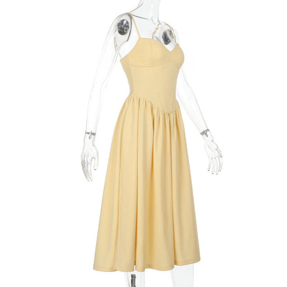 Sampson Midi Dress - Yellow