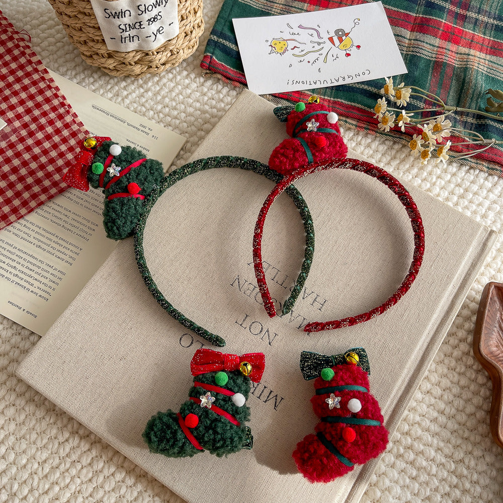 Christmas Cute Cartoon Plush Hair Accessory