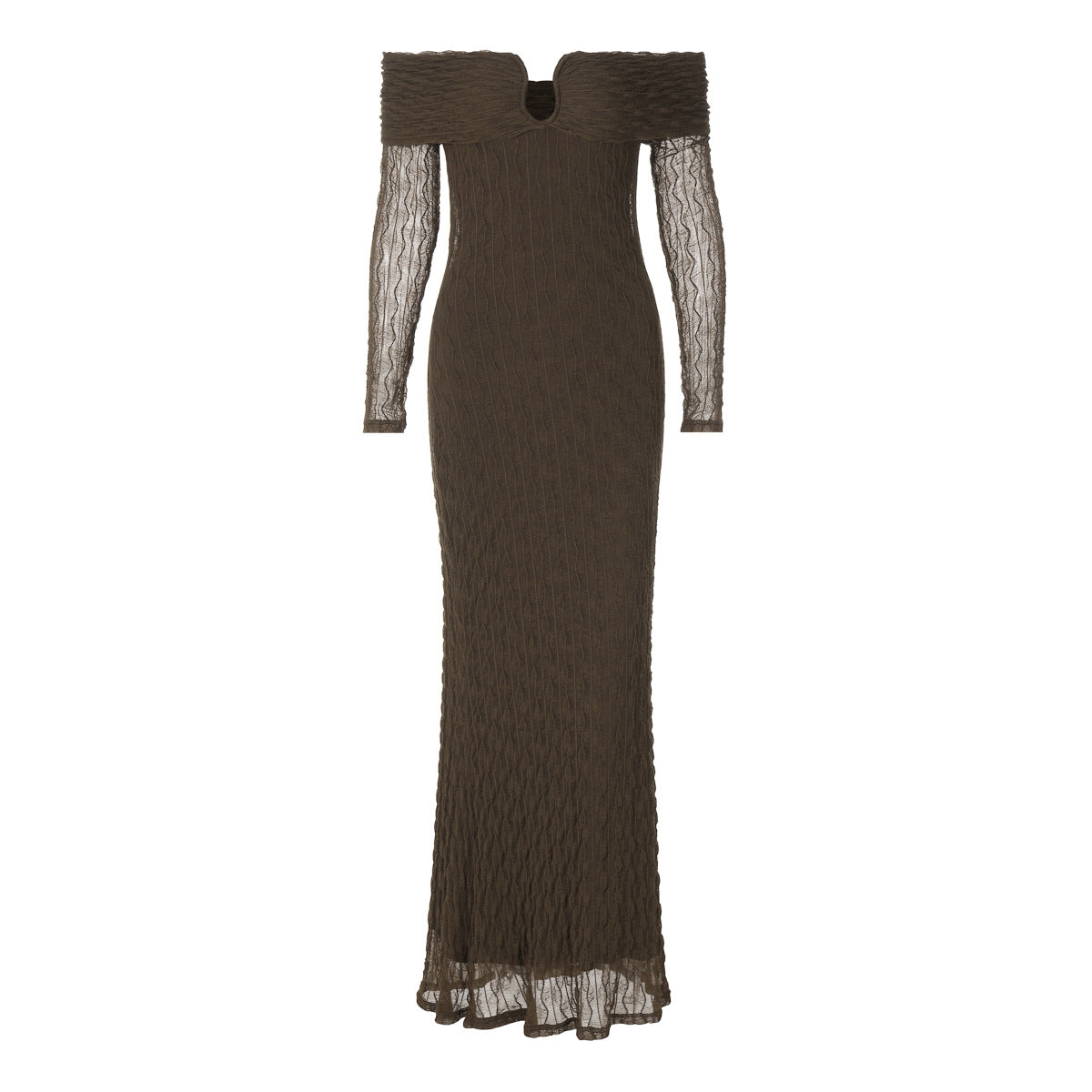 off Shoulder Mid Length Dress