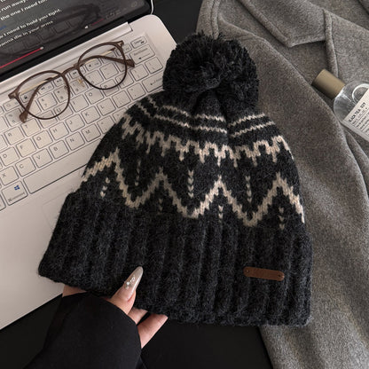 Chunky Crochet Bobble Christmas Hat