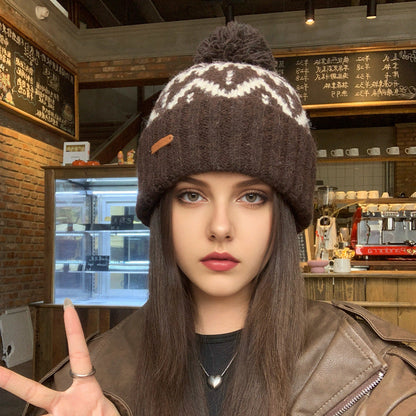 Chunky Crochet Bobble Christmas Hat