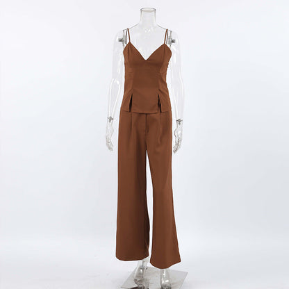Freya Co-Ord Set - Brown
