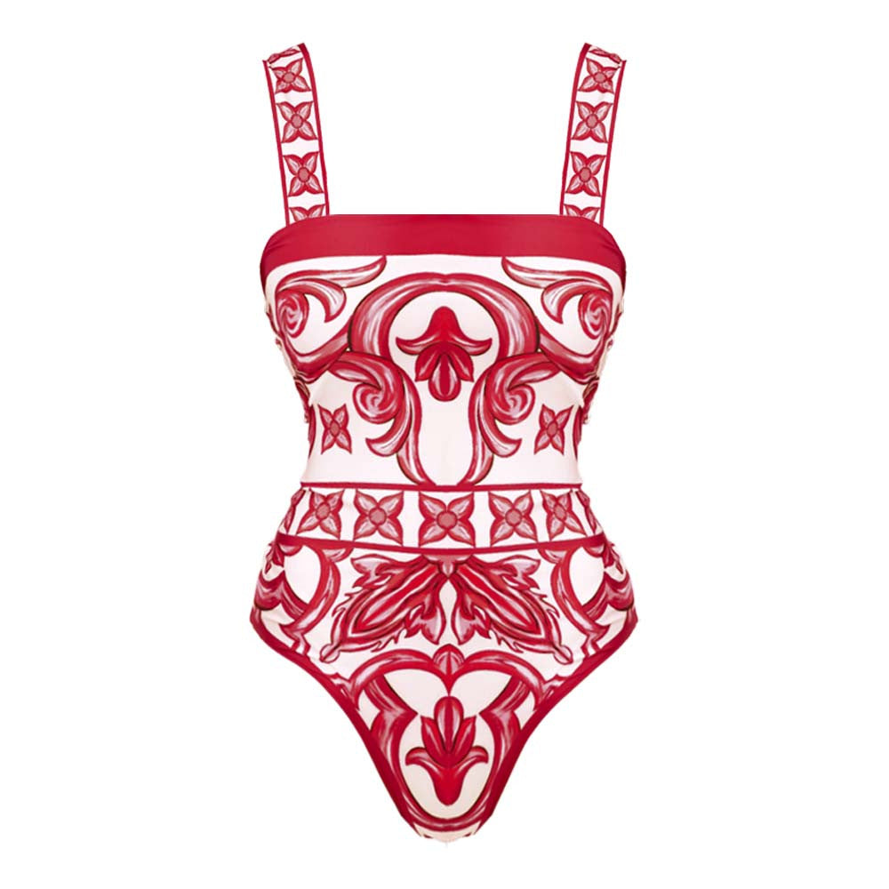 Seaside Rouge Swimsuit  - Red