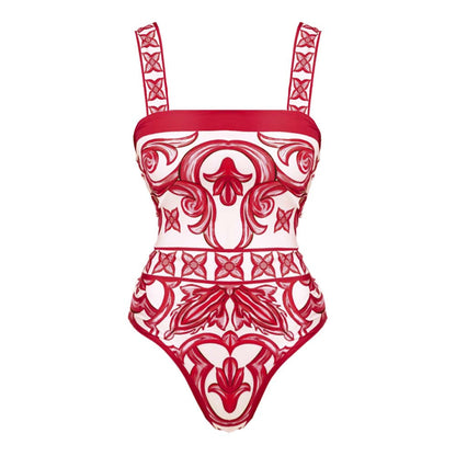 Seaside Rouge Swimsuit  - Red