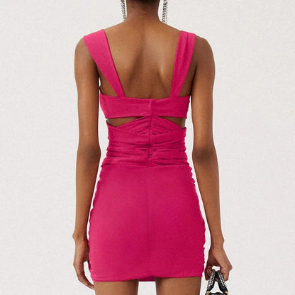 Flaura  Swimsuit Set - Rose Red