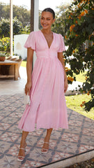 Lyara Midi Dress - Pink