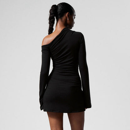 Leopard Print Backless Slim Fit Sheath Dress