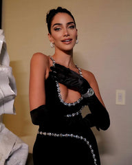 Elegant Long Sequin Mesh Halter Prom Dress promdress-250223