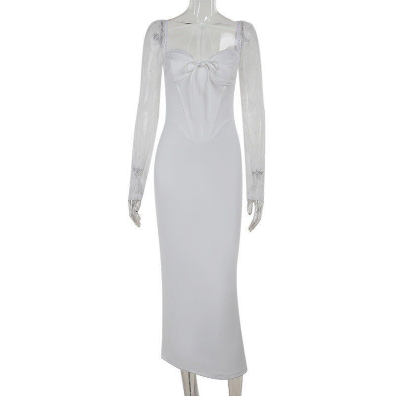 Type Hip Lace Long Sleeve Slim