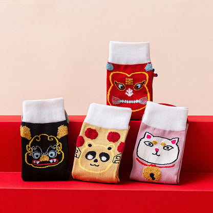 Mid Calf Casual Christmas Socks