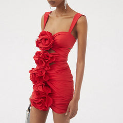 Flaura  Swimsuit Set - Red