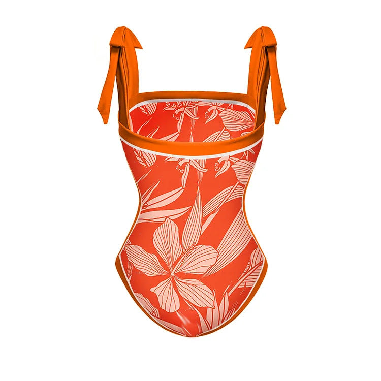 Tangerine Swimsuit  - Orange