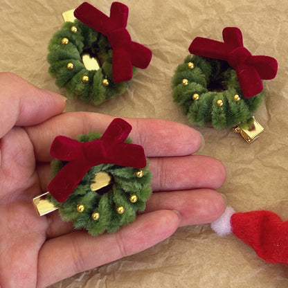 Whimsical Ribbon Bow Festive Hair Accessory