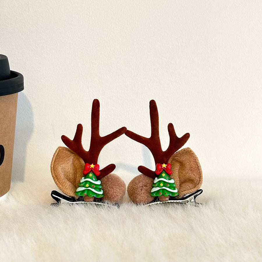 Cute Antler Ears Headband Christmas Hair Accessory