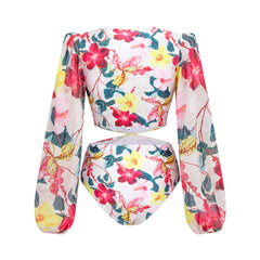 Sydney Full Sleeves Swimsuit  - Pink