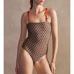 Bee at the Beach Swimsuit - Brown