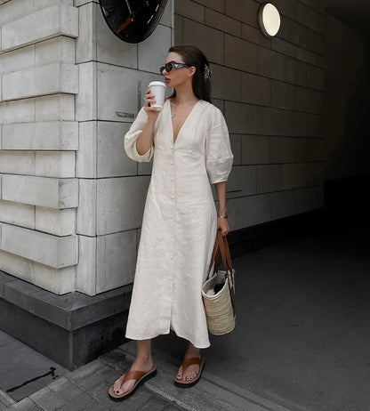 Gemini Rising Dress - Off White