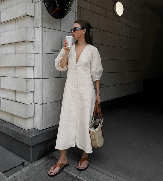 Gemini Rising Dress - Off White