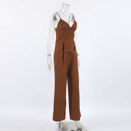 Freya Co-Ord Set - Brown