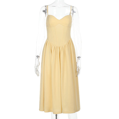 Sampson Midi Dress - Yellow