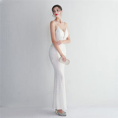 Liana Formal Sequin Charming Scroll Mermaid Dress S.o. Long Dresses