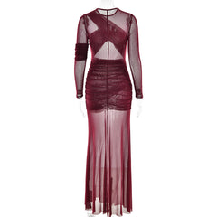 Bruna Maxi Dress - Maroon