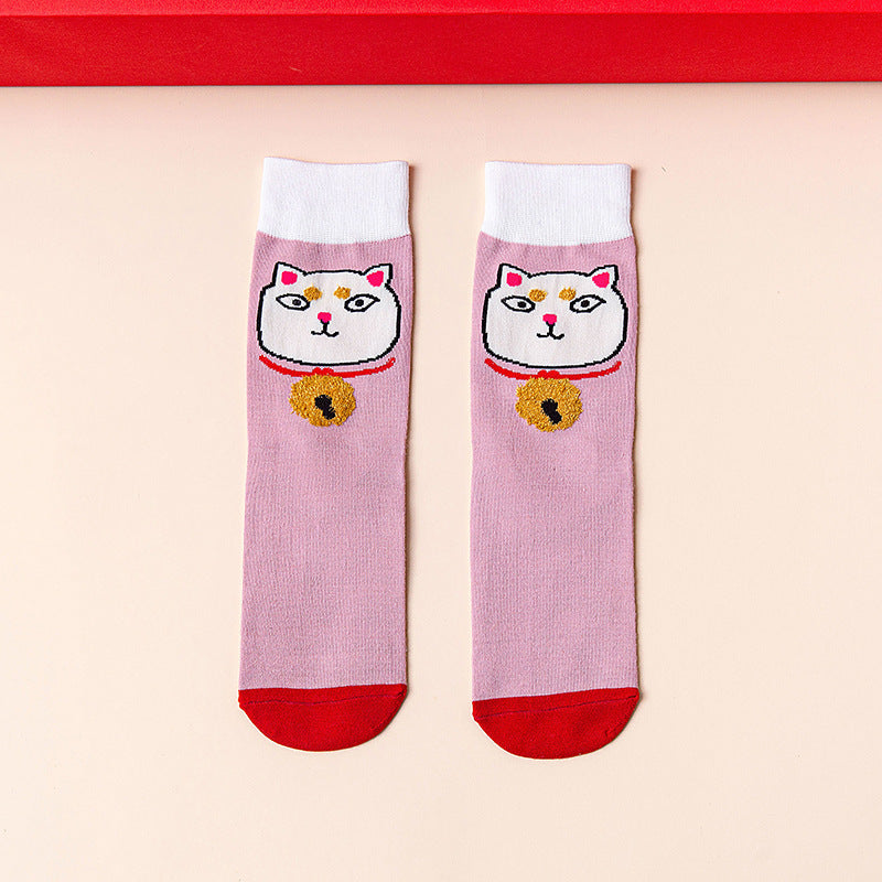 Mid Calf Casual Christmas Socks