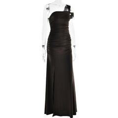 Elara Maxi Dress- Navy Blue